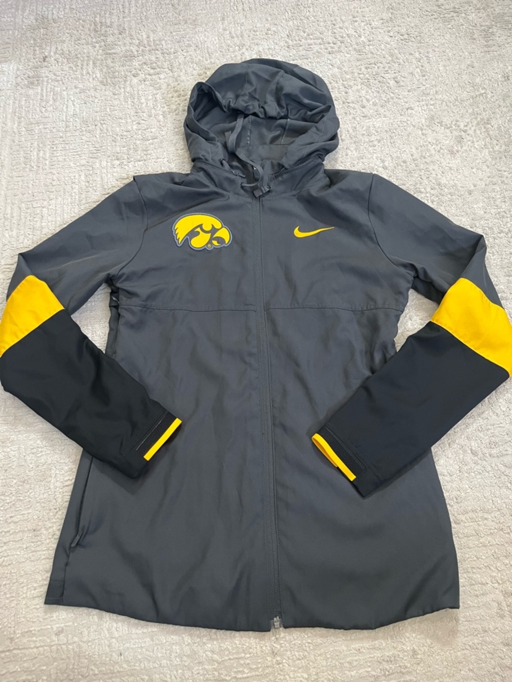 Nike Iowa Hawkeyes Zip Up Hooded Jacket